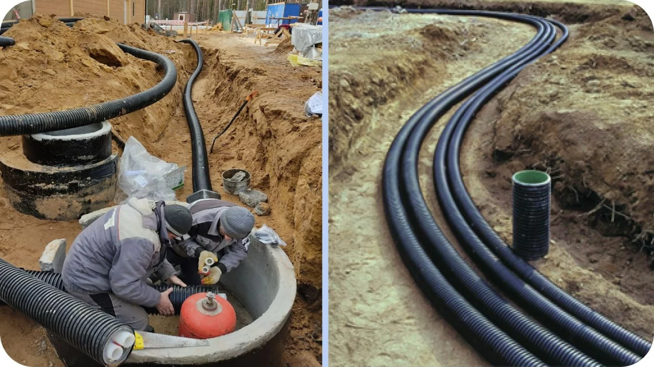 Теплотрассы USYSTEMS для отопления и ГВС в коттеджном поселке «Бельгийская деревня»: более 1000 метров теплоизолированных труб